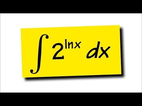 integral of 2^ln(x) thumbnail