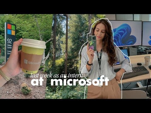 Last week as an intern at microsoft | 🥂 intern stuff, summer in seattle, walks, solo time, etc thumbnail