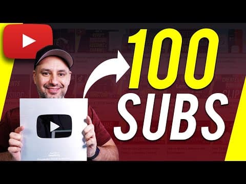 How To Get A 100 Subscribers on YouTube thumbnail