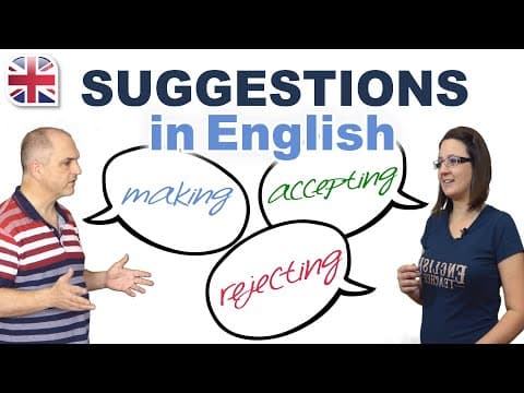 Making Suggestions in English - Spoken English Lesson thumbnail
