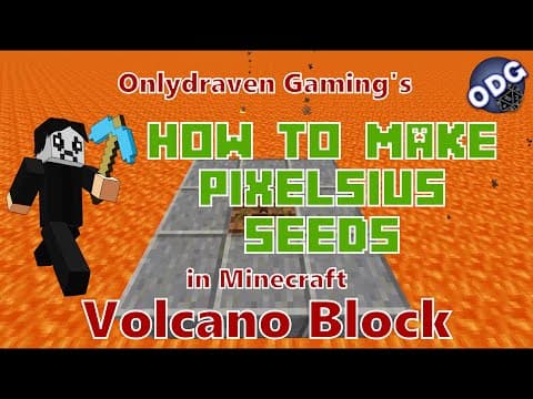 Minecraft - Volcano Block - How to Make Pixelsius Seeds thumbnail