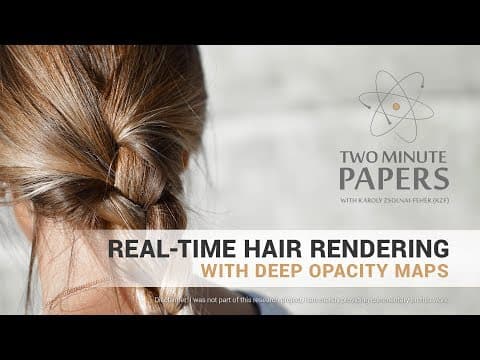 Real-Time Hair Rendering With Deep Opacity Maps | Two Minute Papers #171 thumbnail