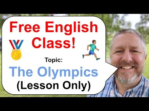 Free English Class! Topic: The Olympics! 🏐🏃‍♀️🏅 (Lesson Only) thumbnail