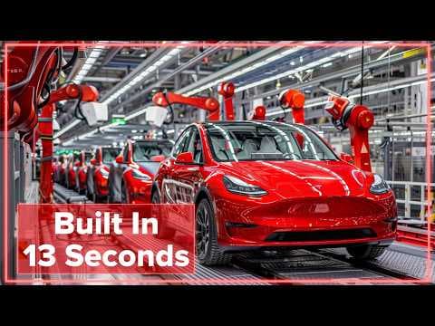How Tesla Builds a Car Every 13 Seconds thumbnail