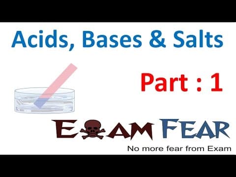 Chemistry Acid Base Salts Part 1 (Introduction) Class 7 VII thumbnail
