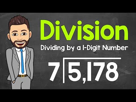 Long Division with 1-Digit Divisors | Dividing by a 1-Digit Number thumbnail