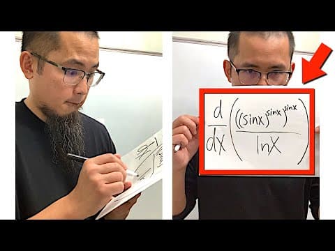 when calculus teachers don't think the derivative question is hard enough thumbnail