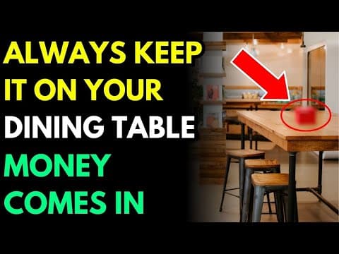 NEVER Remove This from Your Dining Table – It Guarantees Wealth for Your Home! thumbnail