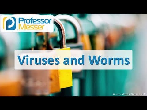 Viruses and Worms - CompTIA Security+ SY0-501 - 1.1 thumbnail