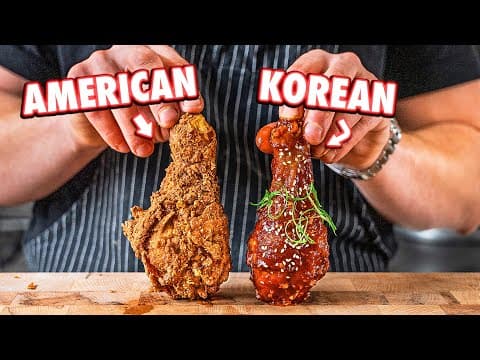 Korean Fried Chicken Vs. American Fried Chicken thumbnail