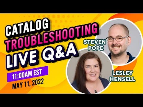 Catalog Troubleshooting on Amazon Q&A thumbnail