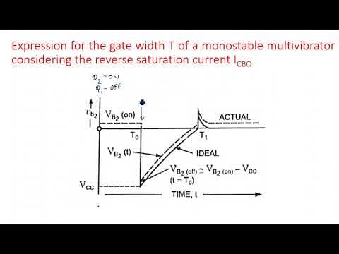 Mono-stable Multivibrator | Reverse saturation current | Pulse Digital Circuits ( PDC ) | Lec-56 thumbnail