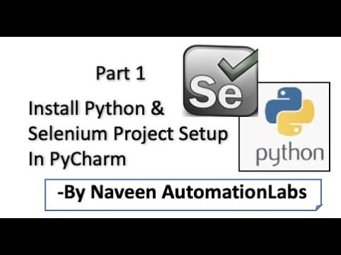 Selenium WebDriver With Python - Installation & First Code - Part 1 thumbnail