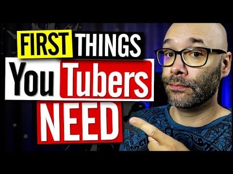First 5 Things A YouTuber Should Buy! thumbnail