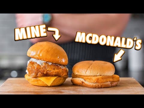 Making the McDonald's Filet-O-Fish Sandwich At Home | But Better thumbnail