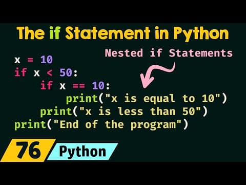 The if Statement in Python thumbnail
