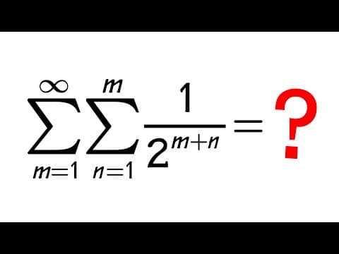 Changing Order of a  Double Summation thumbnail