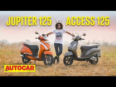 TVS Jupiter 125 vs Suzuki Access 125 - The Better Family Scooter? | Comparison | Autocar India thumbnail