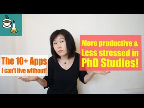 10+ Applications to Feel more on Top of PhD thumbnail