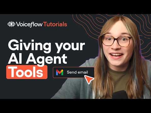 An AI agent that can send emails with Tools (Voiceflow Beginner Tutorial 2025) thumbnail