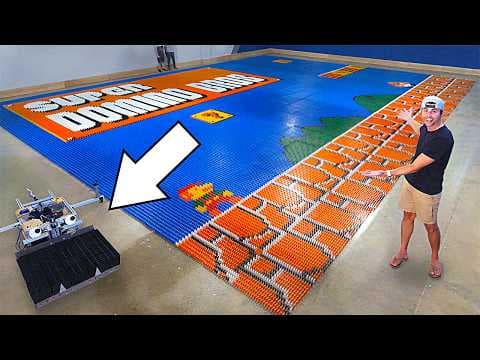 World Record Domino Robot (100k dominoes in 24hrs) thumbnail