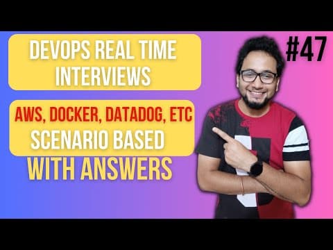 Scenario Based AWS Interview Questions | DevOps Real Time Interviews | AWS Interview with Answers thumbnail