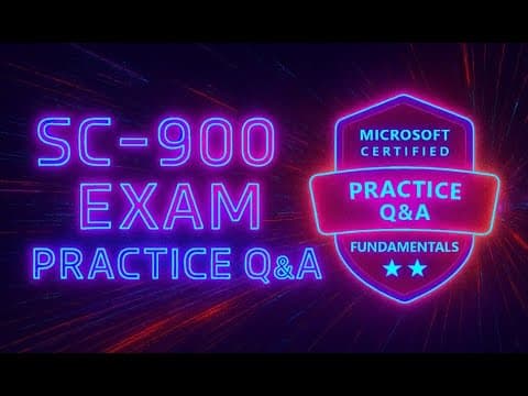 Microsoft Certified Security, Compliance, and Identity Fundamentals (SC-900) Exam Practice Q&A thumbnail