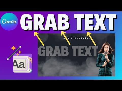 NEW!!! Canva Grab Text:  Edit the Text on ANY Photo thumbnail