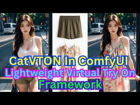 CatVTON In ComfyUI - Stable Diffusion Lightweight Virtual Try On Framework thumbnail
