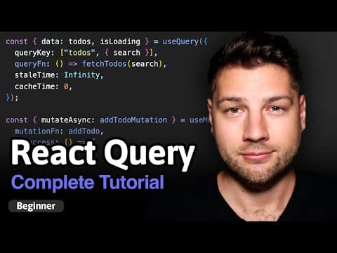 React Query - Complete Tutorial thumbnail