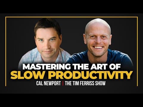 How to Embrace Slow Productivity, Build a Deep Life, Achieve Mastery, and Defend Your Time thumbnail