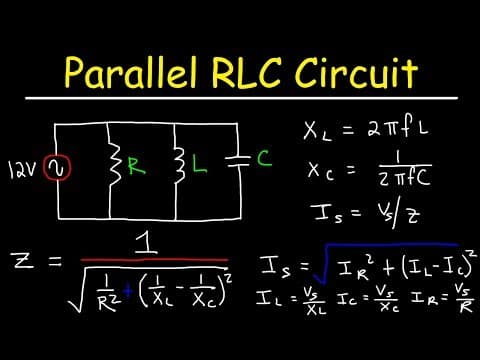How to Calculate Impedance and Current in a Parallel RLC Circuit thumbnail