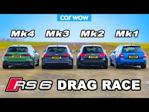 Audi RS6 generations DRAG RACE thumbnail
