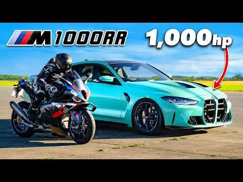 1000hp BMW M4 v M1000RR: DRAG RACE thumbnail