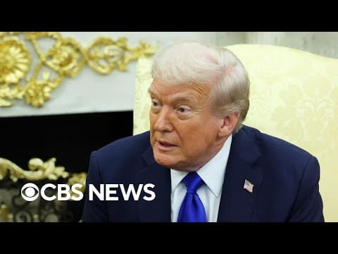 Trump threatens federal layoffs in meeting with Canada's Carney about tariffs thumbnail