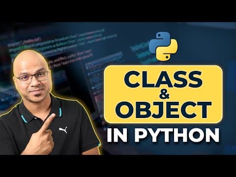 #49 Python Tutorial for Beginners | Class and Object thumbnail