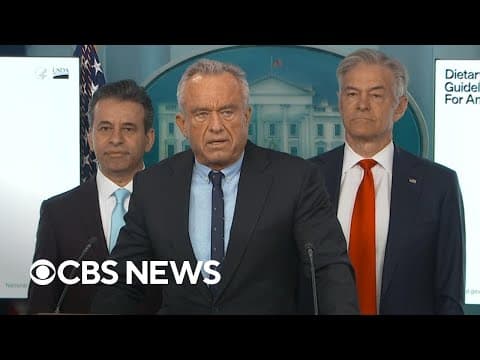 RFK Jr. announces new dietary guidelines and end to "war on saturated fats" thumbnail