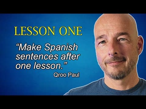 Lesson 1: Spanish Pronunciation & Basic Translation thumbnail