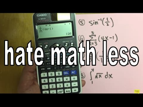 Casio FX-991 EX classwiz calculator tutorial (perfect for algebra, FE exam, EIT exam) thumbnail