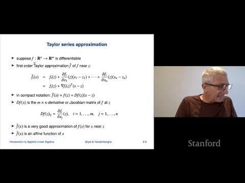 Stanford ENGR108: Introduction to Applied Linear Algebra | 2020 | Lecture 24-VMLS linear func models thumbnail