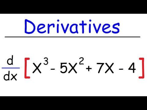 Derivatives of Polynomial Functions | Calculus thumbnail