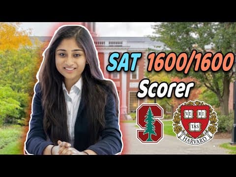 Meet Perfect SAT Scorer! Does 1600 SAT Guarantee Admit to Harvard / Stanford? thumbnail