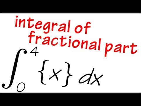 Integral of fractional part of x from 0 to 4 thumbnail