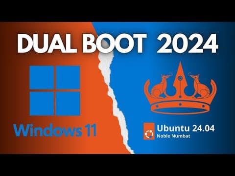 How to Dual Boot Ubuntu 24.04 and Windows 11 [2024] thumbnail