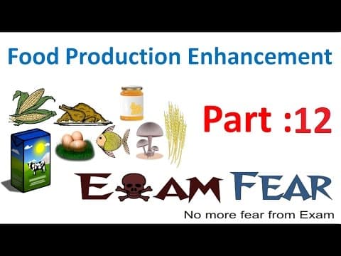 Biology Food Production part 12 (Mutation Breeding technique, Biofortification) class 12 XII thumbnail