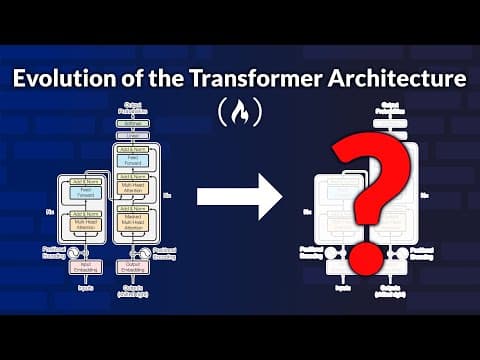 Evolution of the Transformer Architecture Used in LLMs (2017–2025) – Full Course thumbnail
