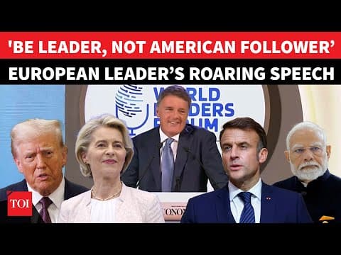‘U.S. Policies UNACCEPTABLE, India Is Future’: European Leader’s ROARS At Trump Amid Tariff War thumbnail