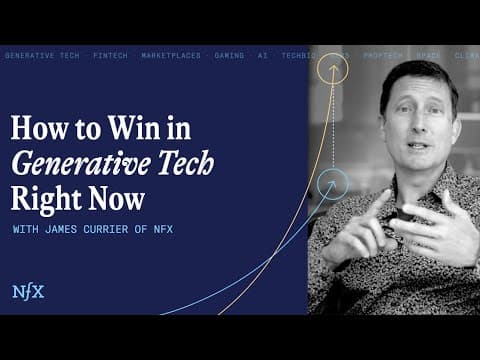 How to Win in Generative Tech Right Now with James Currier (Live from Stanford GSB) thumbnail