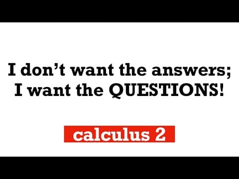 How I Make My Calculus Exams Harder! thumbnail