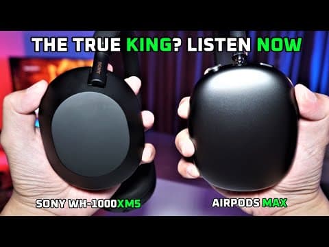 Sony WH-1000XM5 vs AirPods Max Review - Still the KING? 👑 thumbnail
